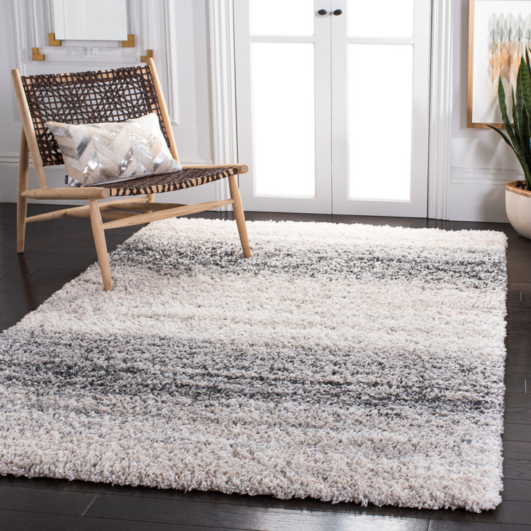 Gracie Oaks Marvi Abstract Ivory/Grey Area Rug & Reviews Wayfair Canada